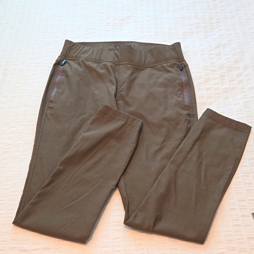 TOAD & CO Moto flex time crop pant in Brown Womens size 4